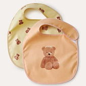 Нагрудный фартук на липучке 2 штуки Happy Baby 16018 teddy 1